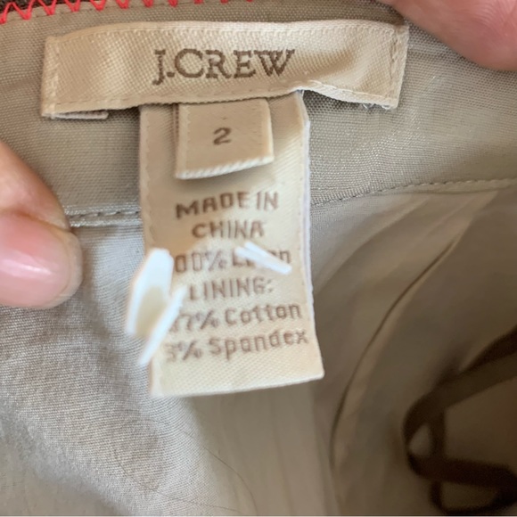 J crew brown skirt with small slit on back lined size 2 - Picture 6 of 9